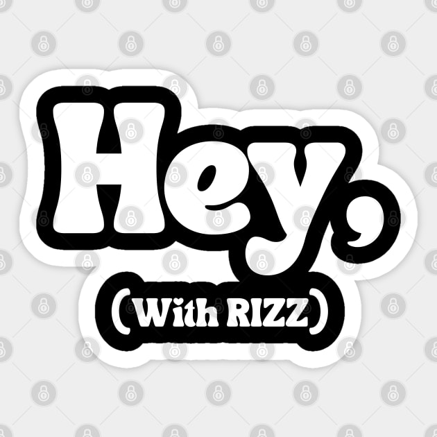 W Rizz Sticker by Xtian Dela ✅